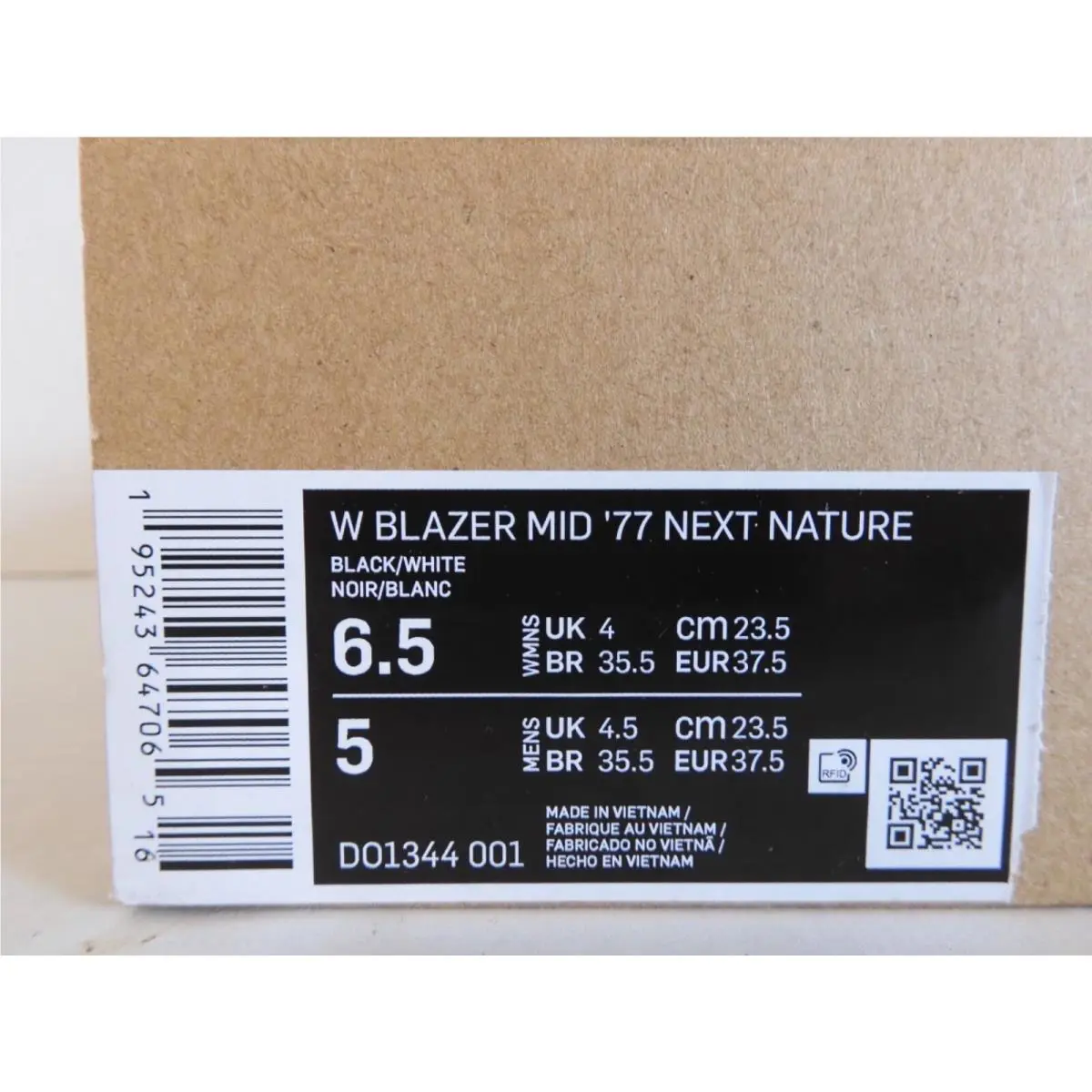 Nike shoes - Nike Blazer 77 - Blazer - Black (UPC: 195243647065) 4