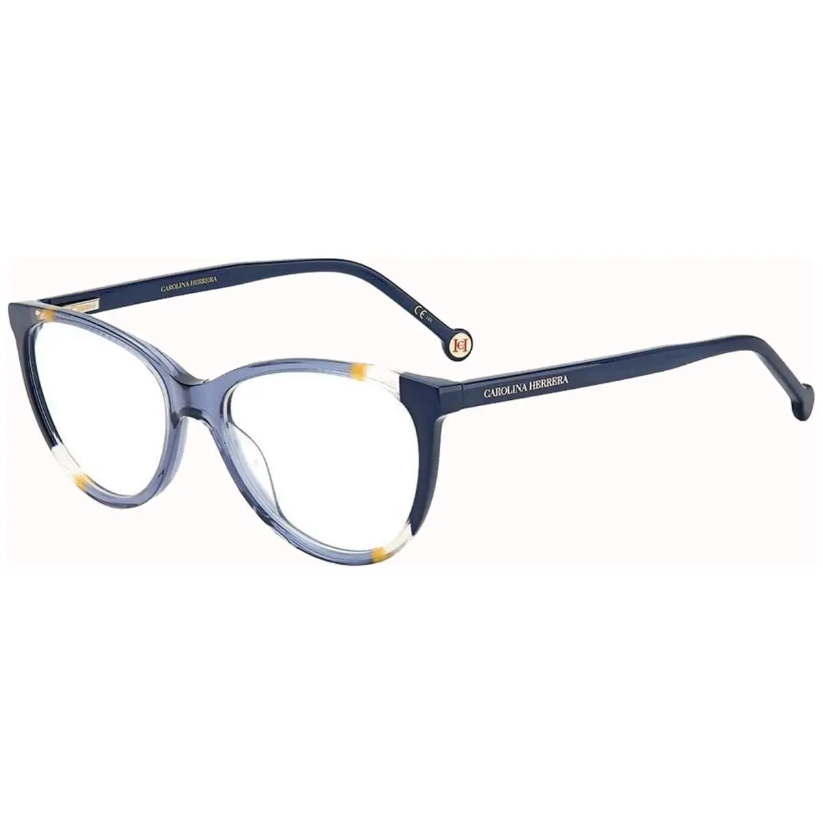 Carolina Herrera Women`s Blue Oval Eyeglass Frames - CH0064-0RTC-55 - Frame: Blue
