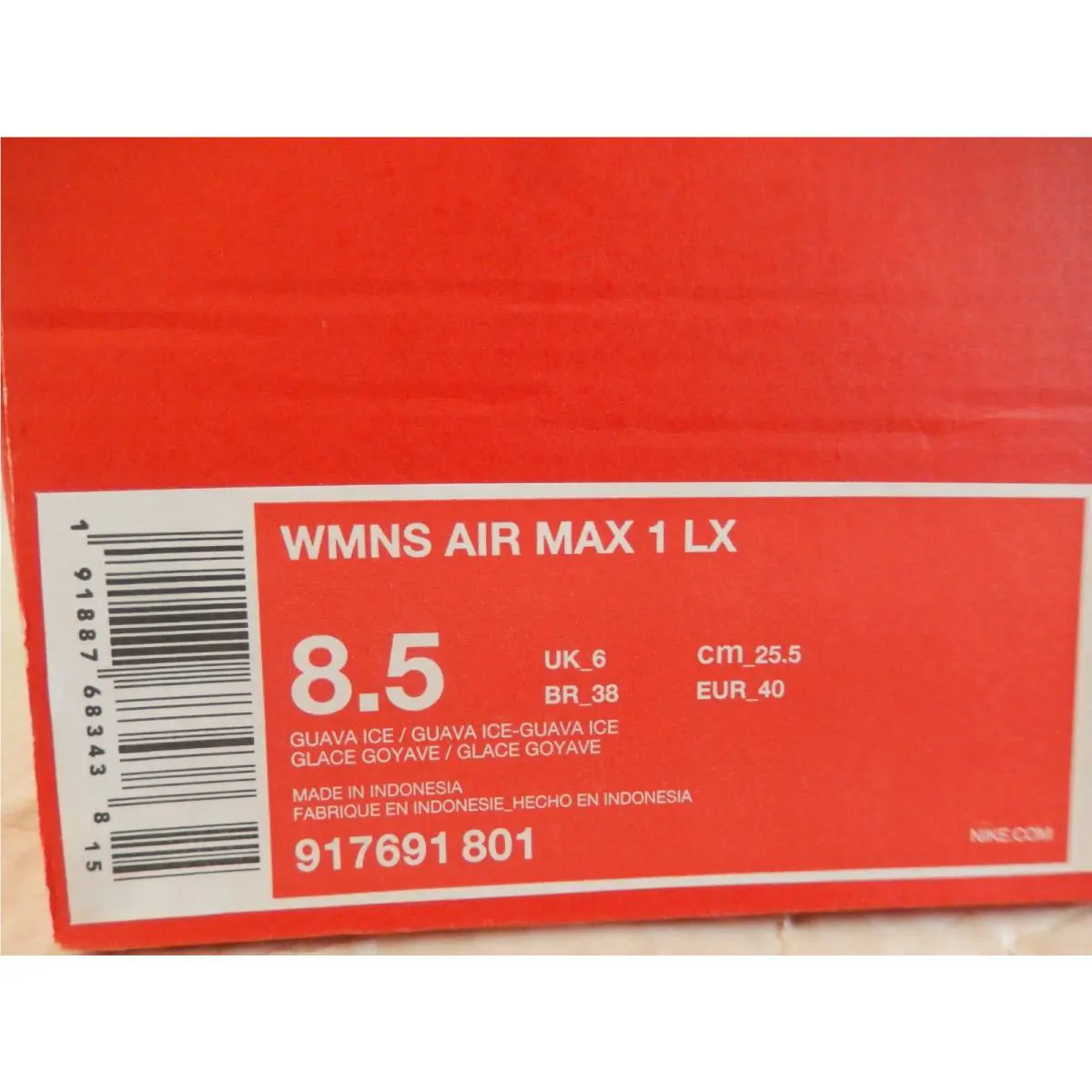 Nike shoes - Nike Air Max 1 - Air Max - Pink (UPC: 191887683438) 3