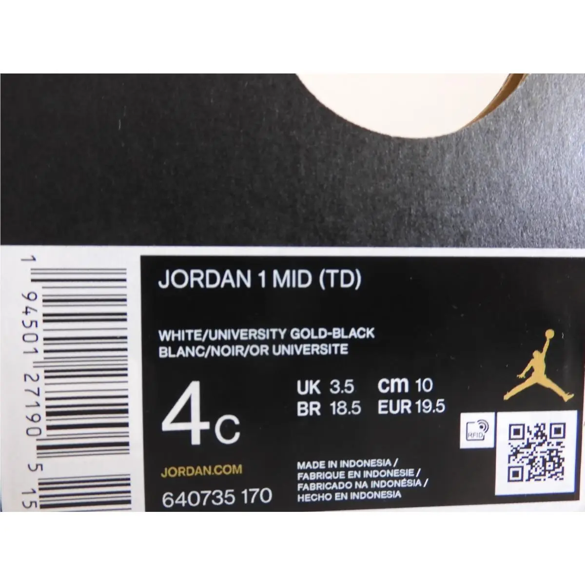 Nike shoes - Air Jordan 1 Mid - Air Mid - White (UPC: 194501271905) 3
