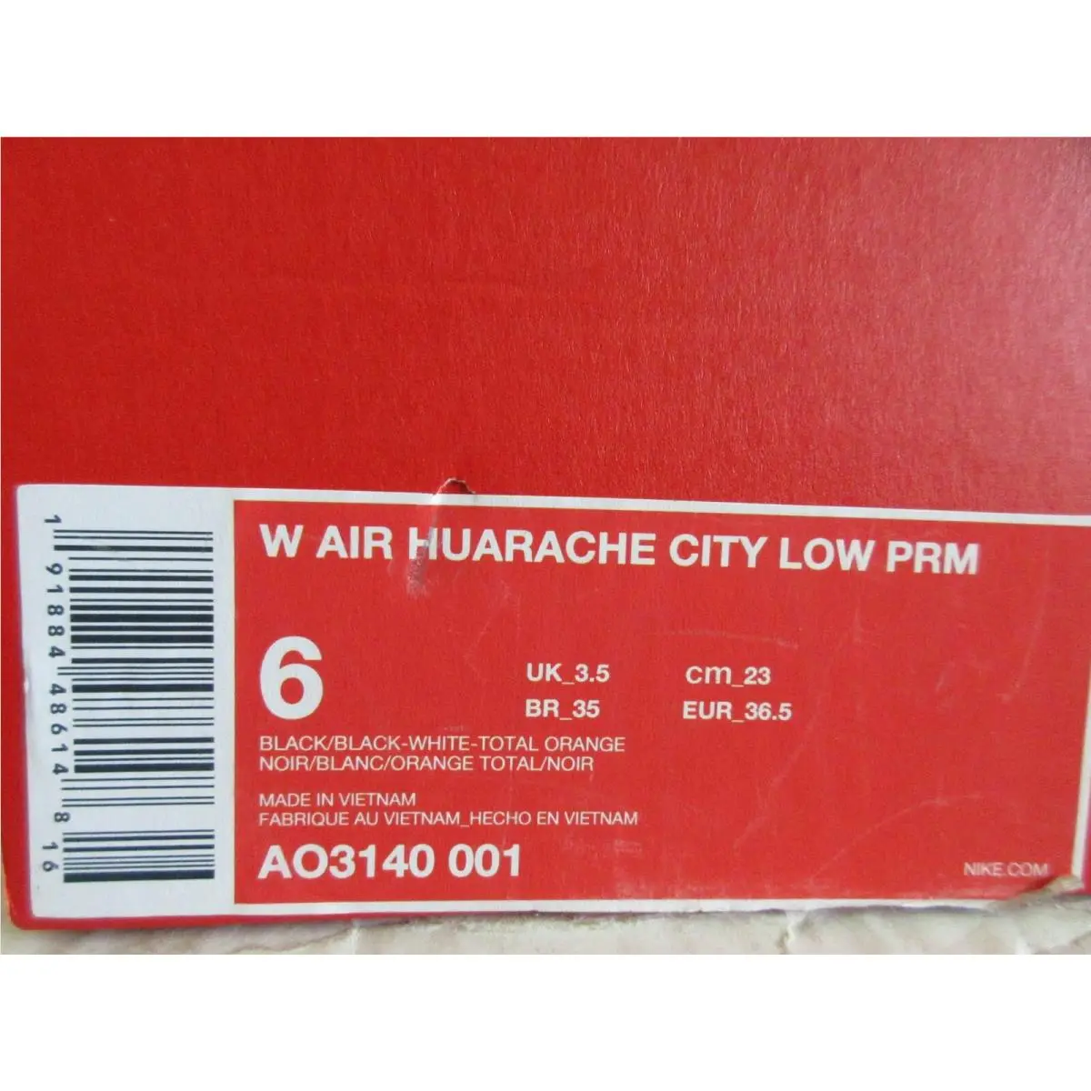 Nike shoes - Nike Air Huarache City - Air Huarache City - AO3140 001 - Black (UPC: 191884486148) 3
