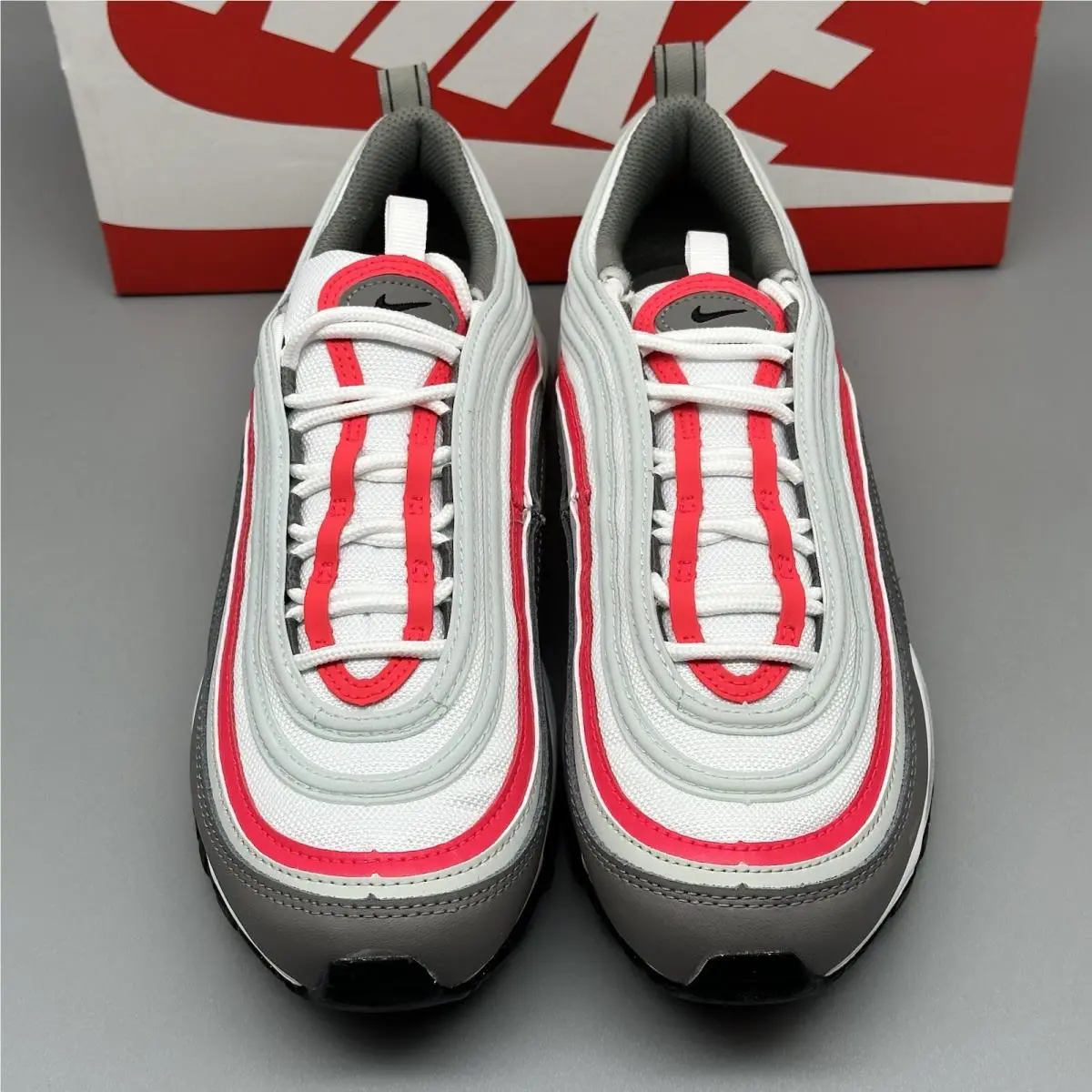 Nike shoes - Nike Air Max 97 - Air Max - White Grey Red 1