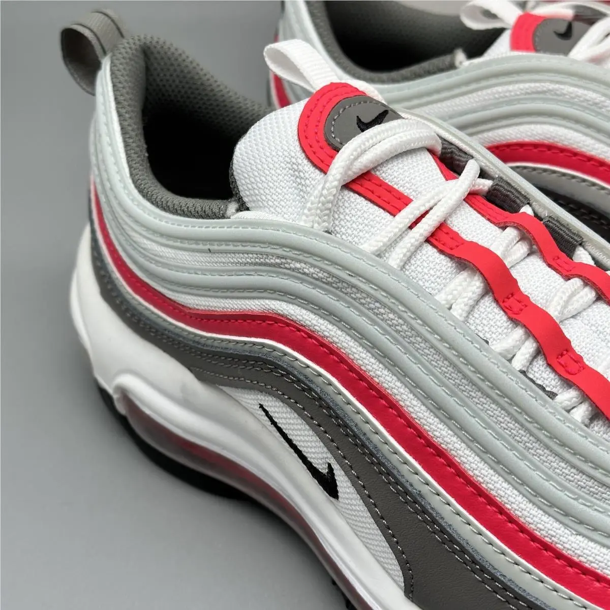 Nike shoes - Nike Air Max 97 - Air Max - White Grey Red 3