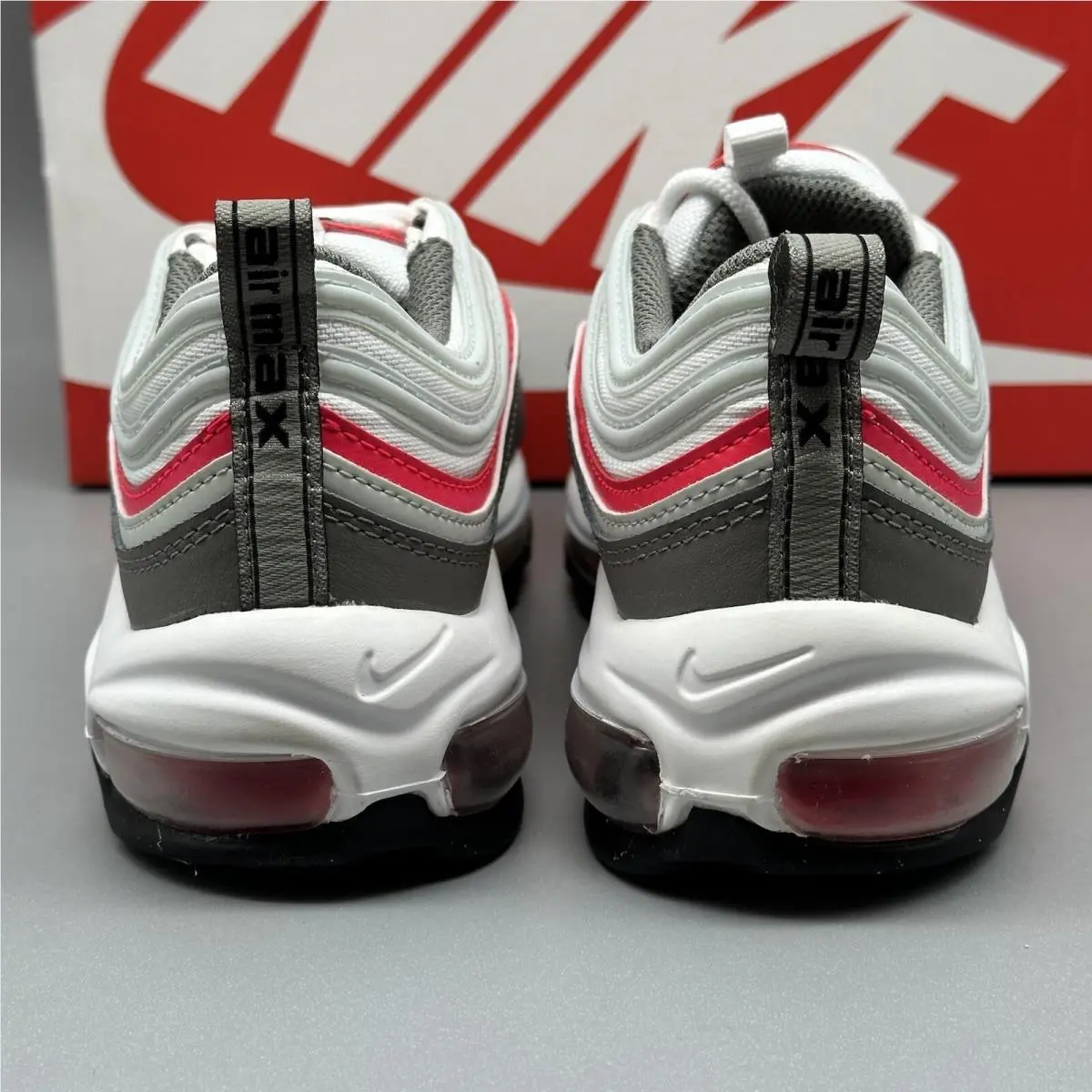 Nike shoes - Nike Air Max 97 - Air Max - White Grey Red 4