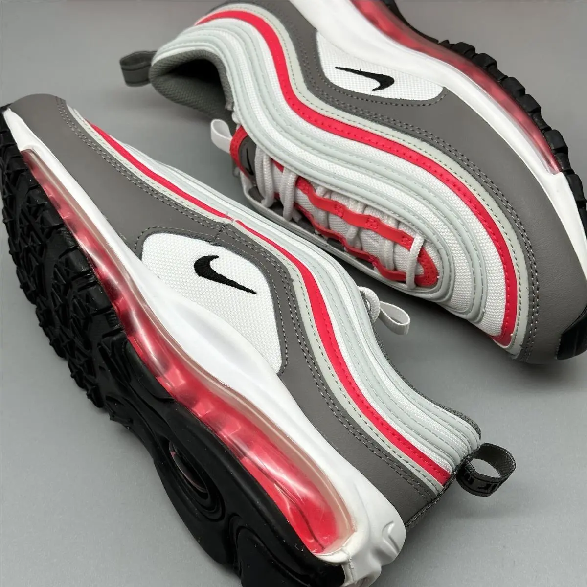 Nike shoes - Nike Air Max 97 - Air Max - White Grey Red 6