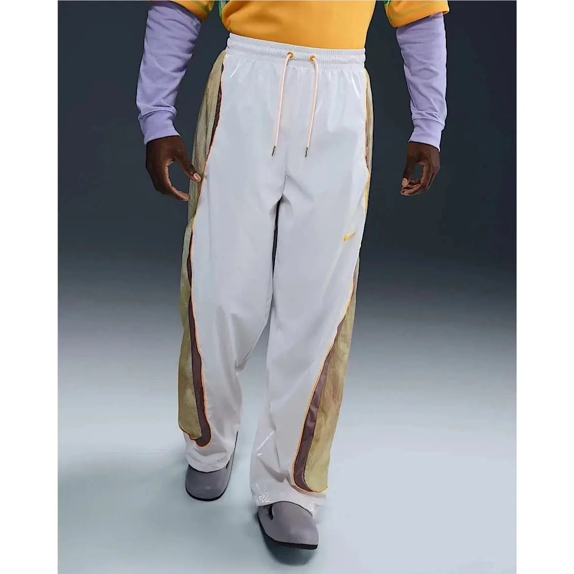 Project Frog Tracksuit Pants Men`s Medium White Olive Aura HJ3292-100 by Nike