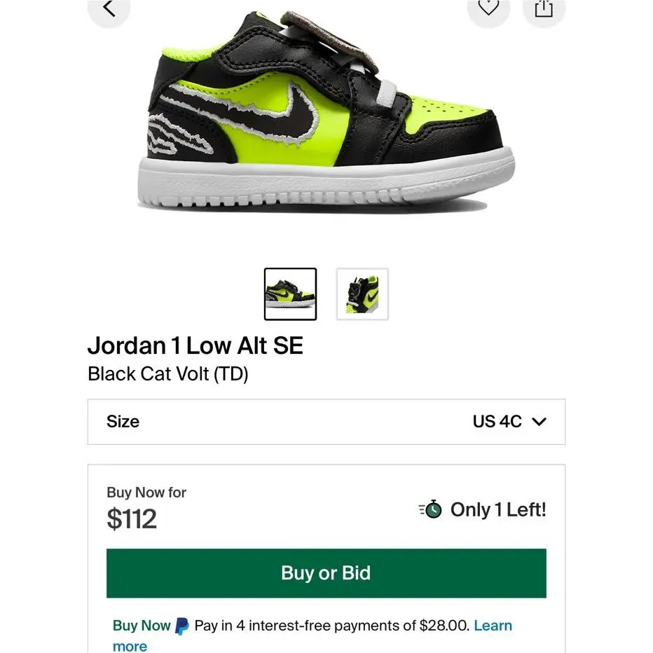 Nike shoes - Nike Air Jordan 1 Low Alt SE - Yellow 11