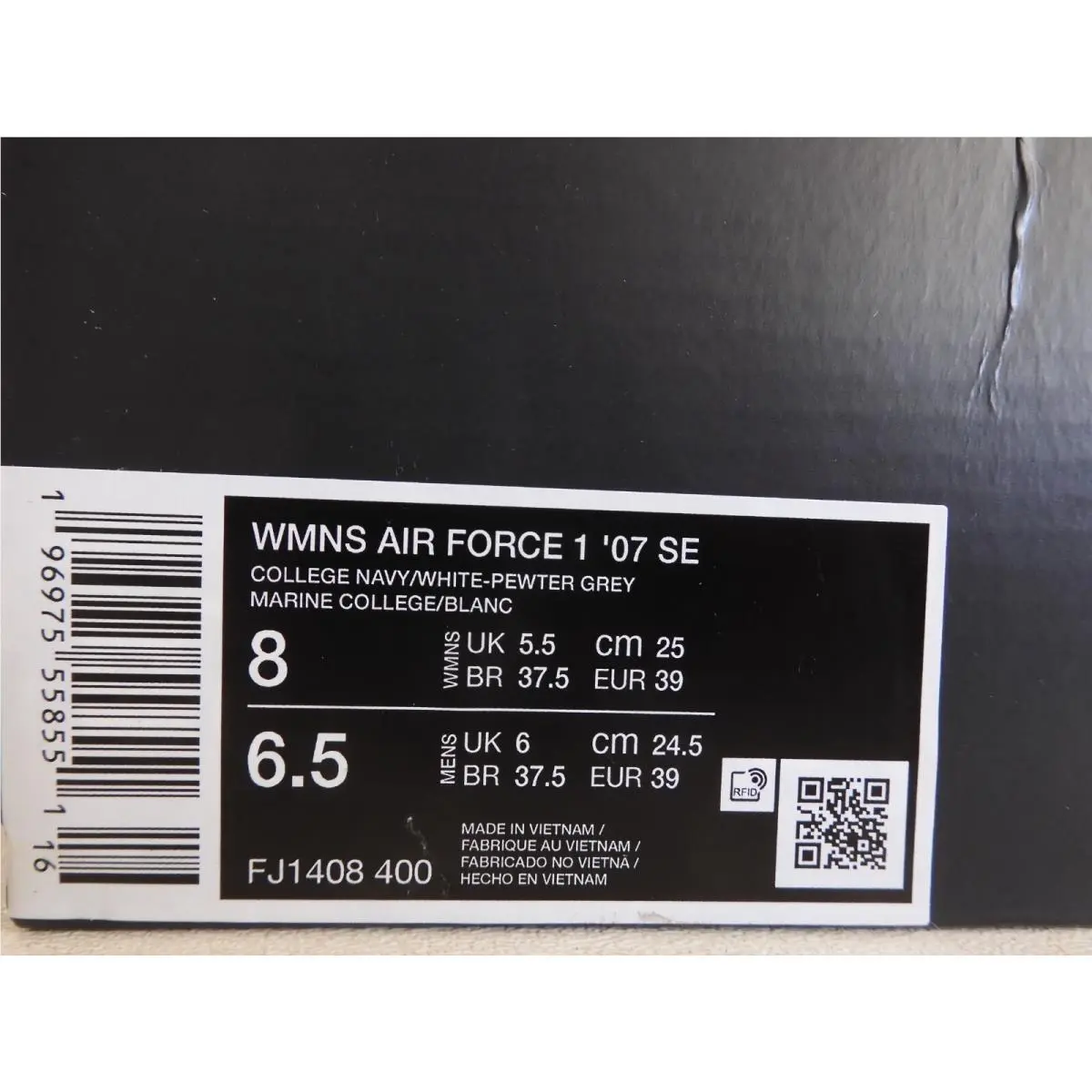 Nike shoes - Nike Air Force 1 `07 SE - FJ1408-400 - Blue (UPC: 196975558551) 3