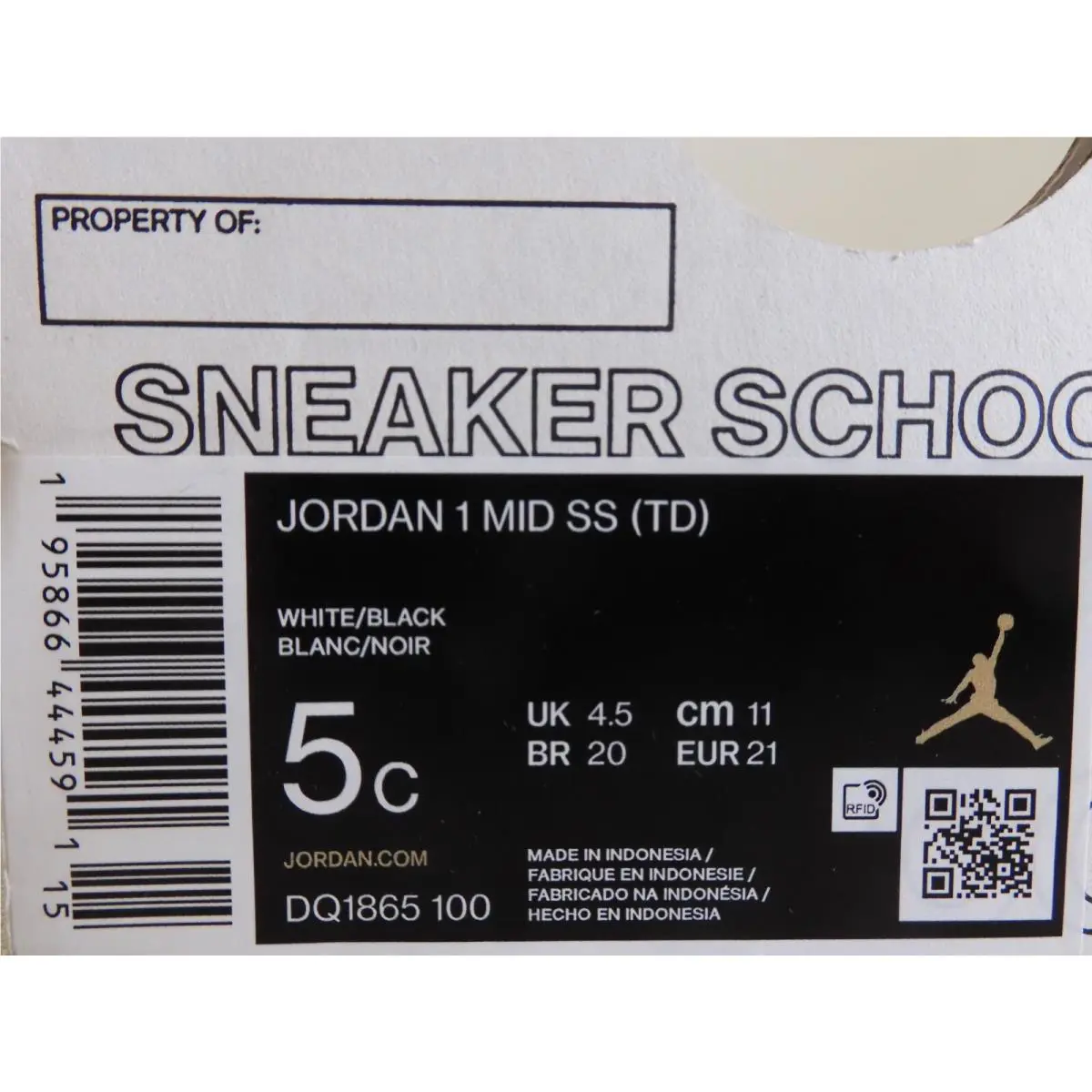 Nike shoes - Air Jordan 1 Mid - Air Mid - White (UPC: 195866444591) 3