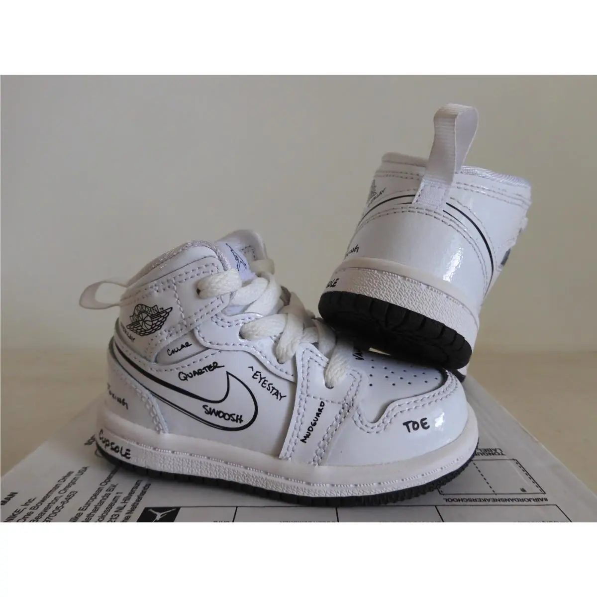 Nike shoes - Air Jordan 1 Mid - Air Mid - White (UPC: 195866444591) 0