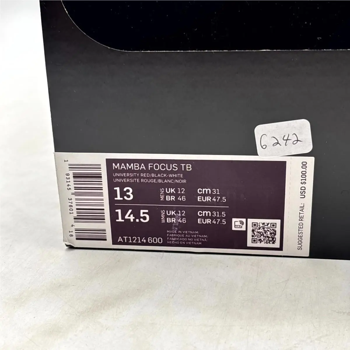 Nike shoes - Nike Mamba Focus AT1214-600 - Mamba Focus - AT1214-600 - Red (UPC: 193145376014) 7