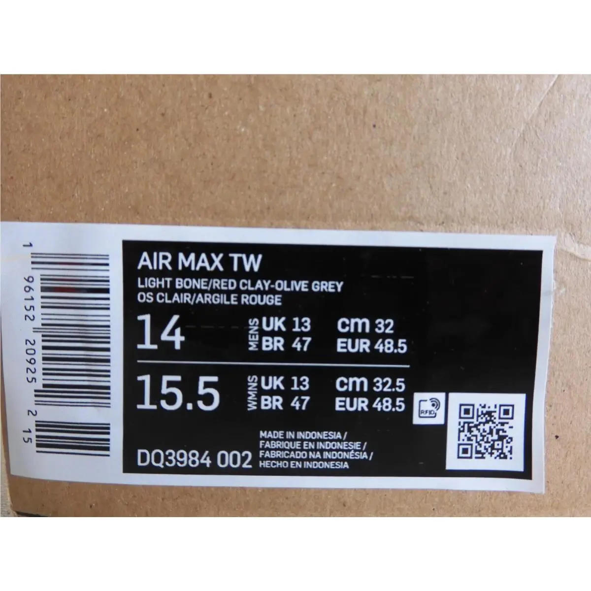 Nike shoes - DQ3984002 - DQ3984 002 - Light Bone/Red Clay-Olive Grey (UPC: 196152209184) 3