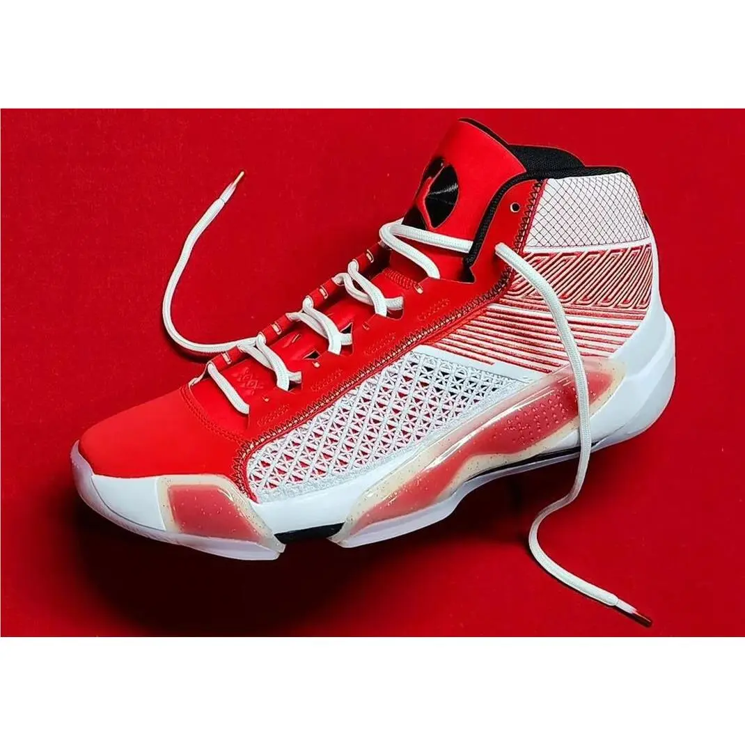 Nike shoes - Air Jordan 38 - Air - DZ3356-100 - White/Black/University Red/Metallic Gold (UPC: 197859080656) 10