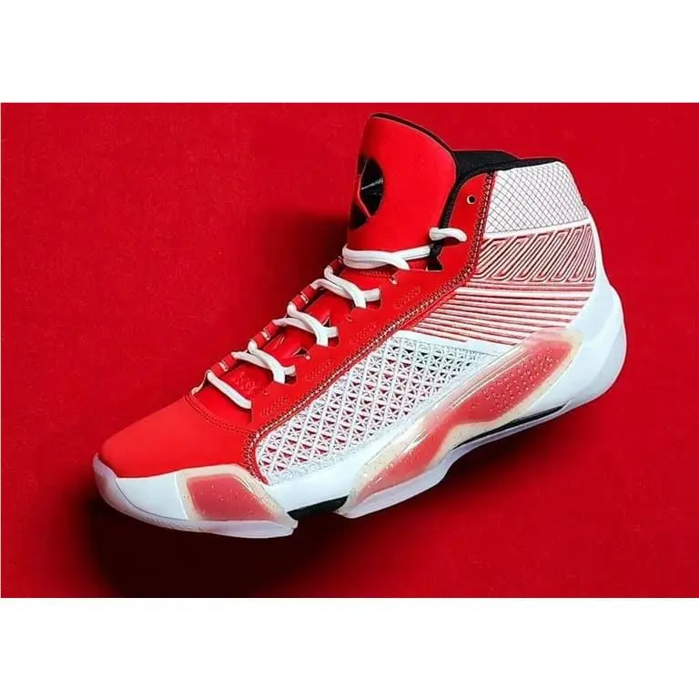 Nike shoes - Air Jordan 38 - Air - DZ3356-100 - White/Black/University Red/Metallic Gold (UPC: 197859080656) 4