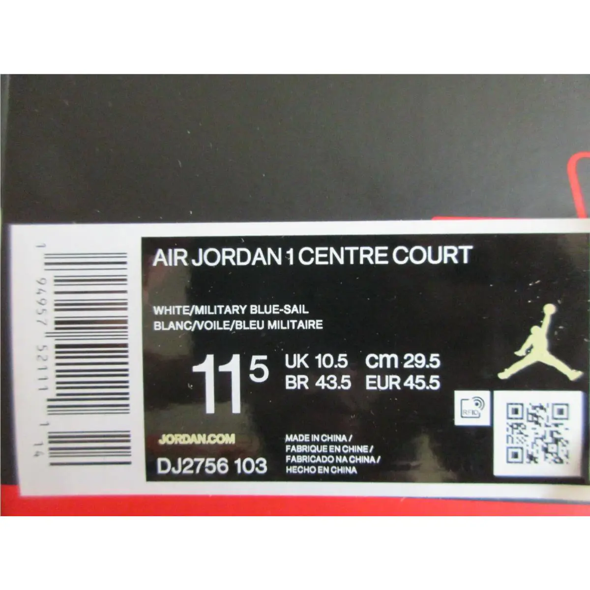 Nike shoes - Air Jordan 1 - Air - DJ2756-103 - White (UPC: 194957521111) 3