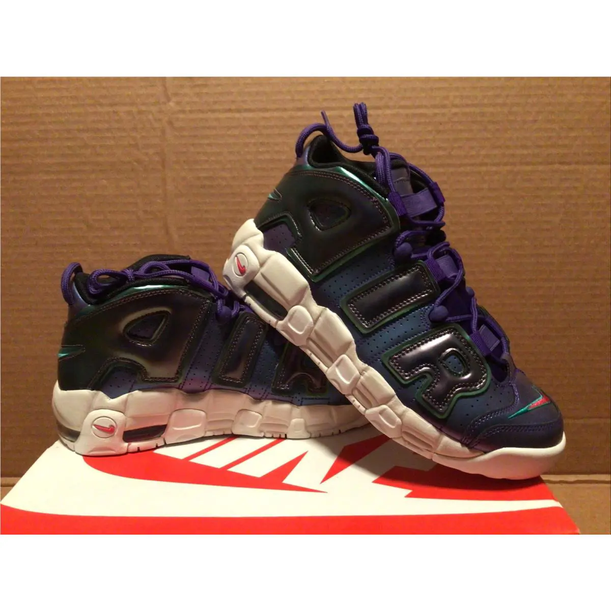 Nike shoes - Nike Air More Uptempo GS - Purple 1
