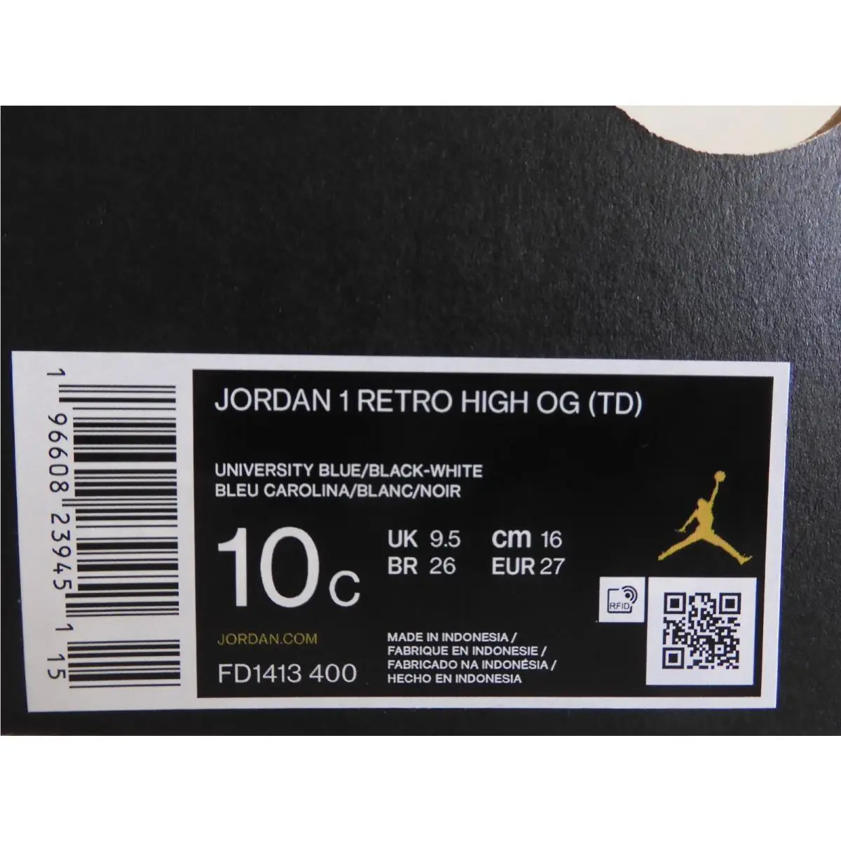 Nike shoes - Air Jordan 1 - Air - Blue (UPC: 196608239451) 3