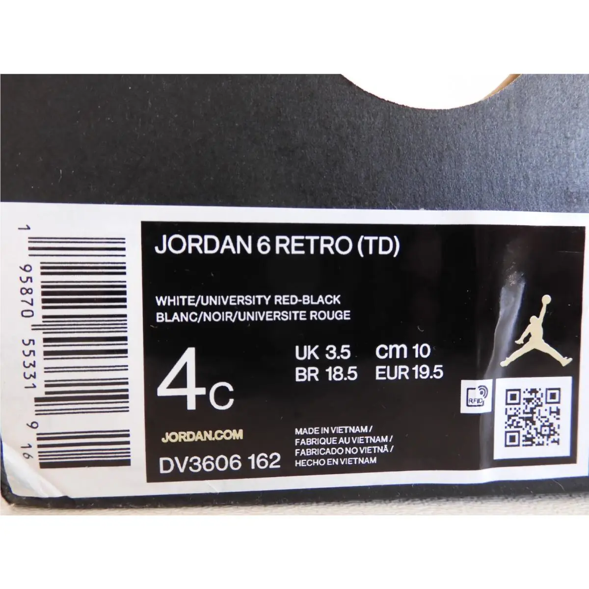 Nike shoes - Air Jordan 6 - Air - White (UPC: 195870553319) 3