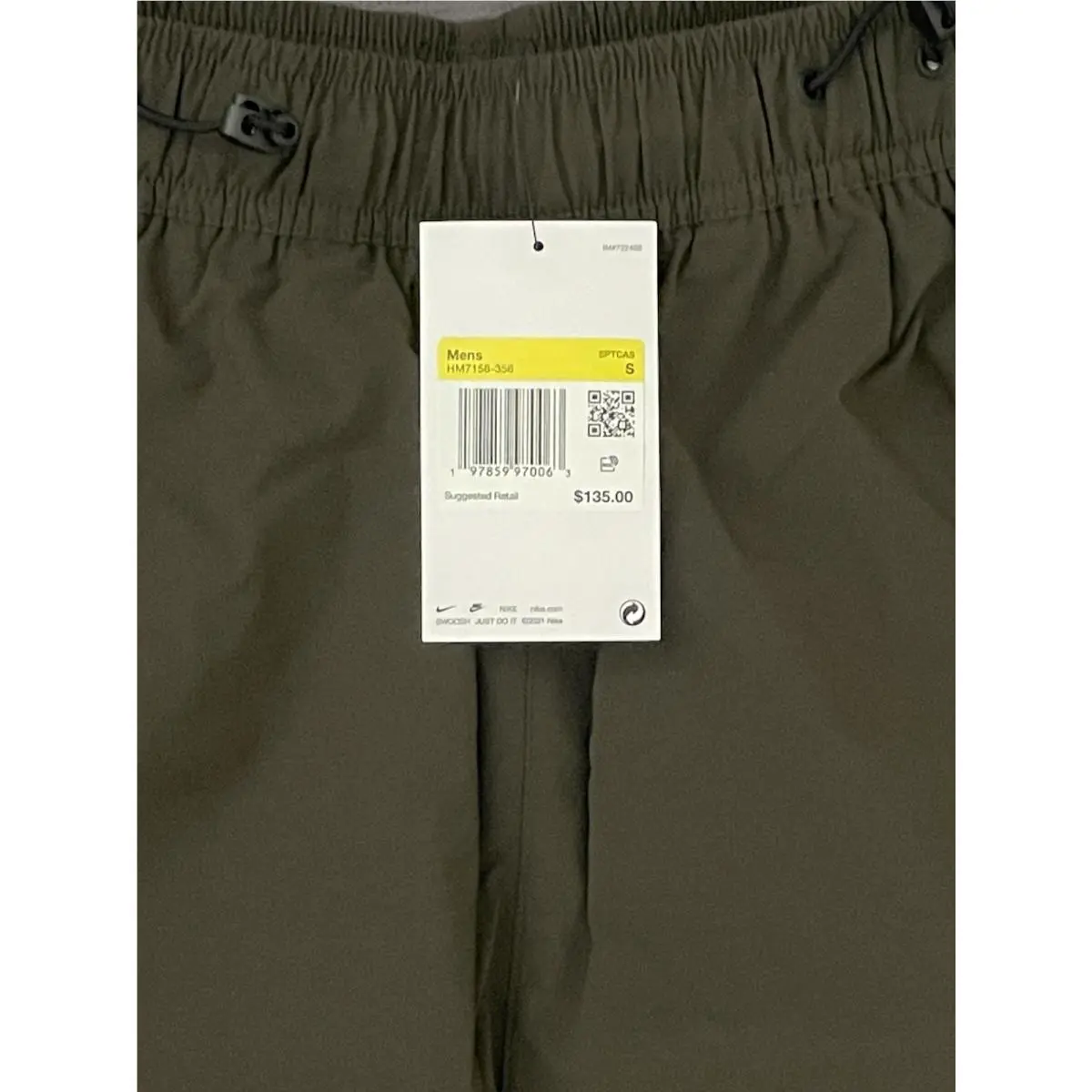 Nike clothing - Nike Tech Woven Oversized Pants - HM7158-356 - Sequoia (UPC: 197859985494) 4