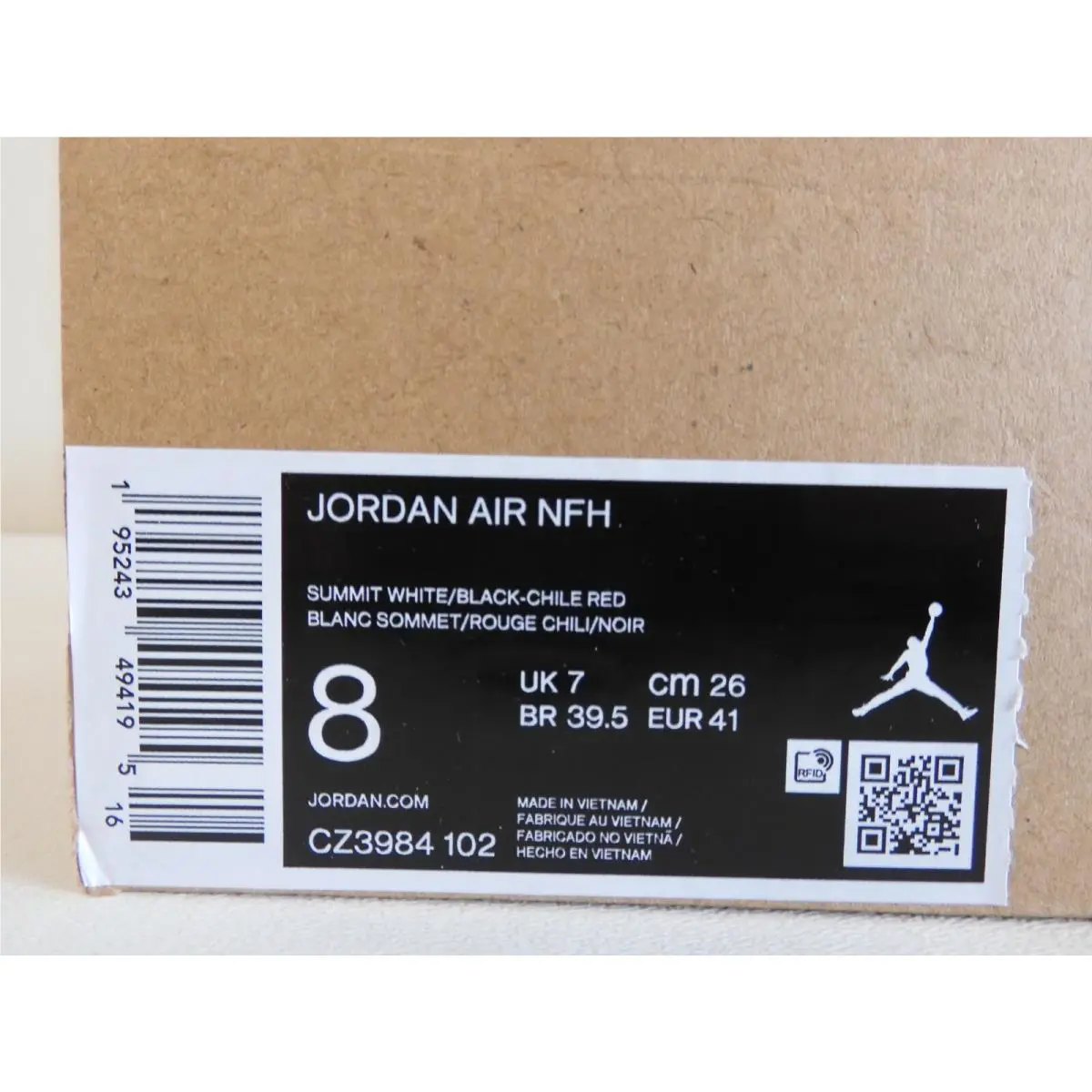Nike shoes - Jordan Air NFH - Air NFH - White (UPC: 195243494195) 3