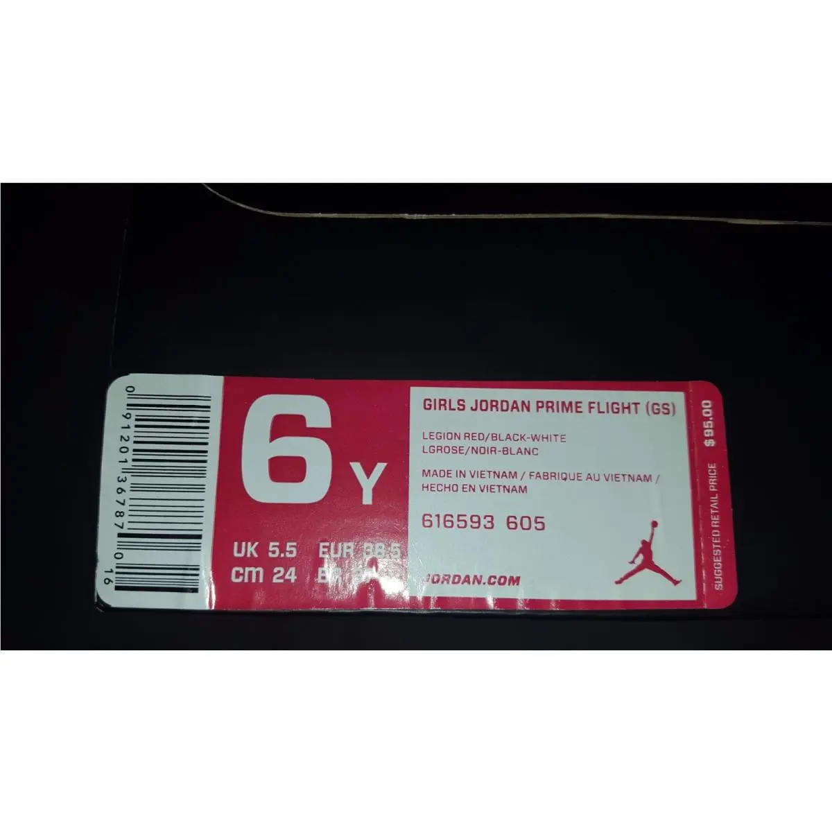 Nike shoes - Jordan Prime Flight - Prime Flight - Pink (UPC: 091201367870) 3