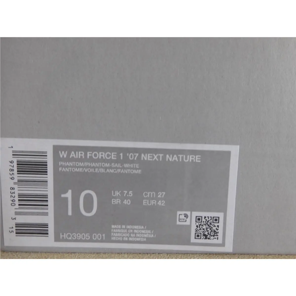 Nike shoes - Nike Air Force 1 `07 - HQ3905 001 - White (UPC: 197859832903) 3