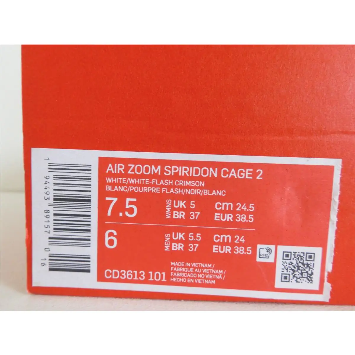 Nike shoes - Nike Air Zoom Spiridon - Air Zoom Spiridon - White (UPC: 194493891570) 4