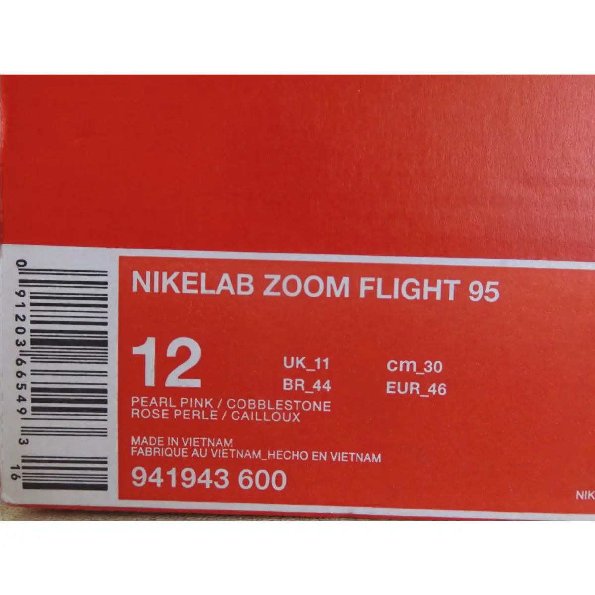 Nike shoes - Nike Zoom Flight 95 - Zoom Flight - 941943-600 - Pink (UPC: 091203665493) 6