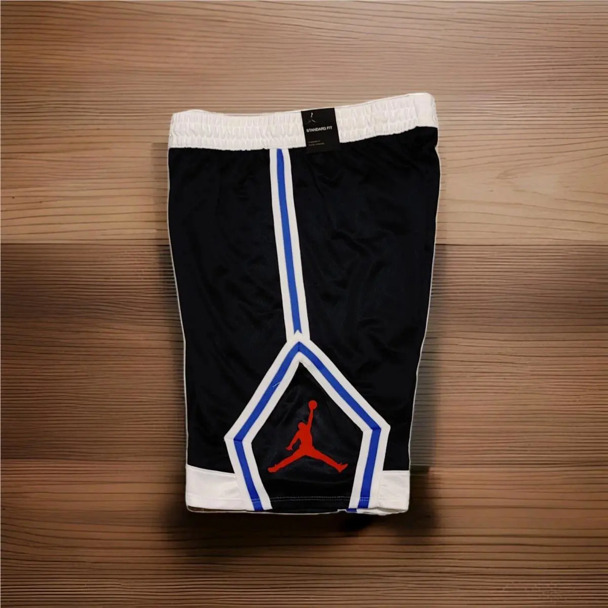 Nike clothing - Rise Diamond Dri-Fit Basketball Shorts - Blue, Manufacturer: Black/White, Nike Number: 451 0