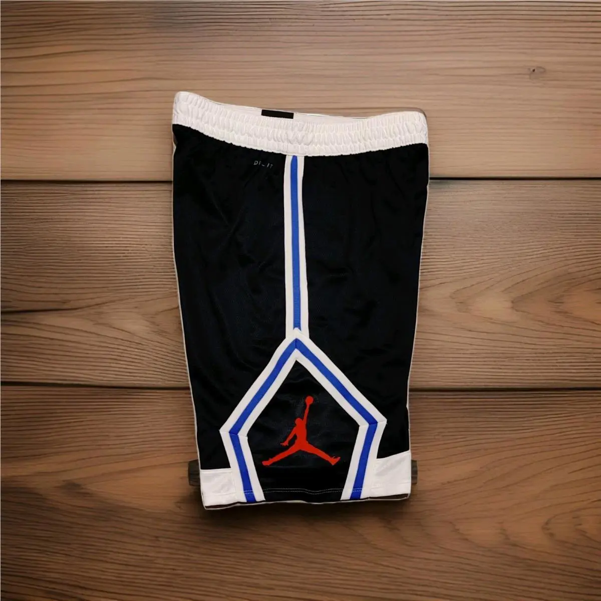 Nike clothing - Rise Diamond Dri-Fit Basketball Shorts - Blue, Manufacturer: Black/White, Nike Number: 451 1
