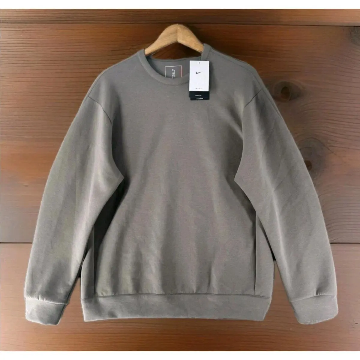 Nike 24.7 Impossibly Soft Dri-fit Crewneck Mens Xlarge Tall Brown HQ6964-289