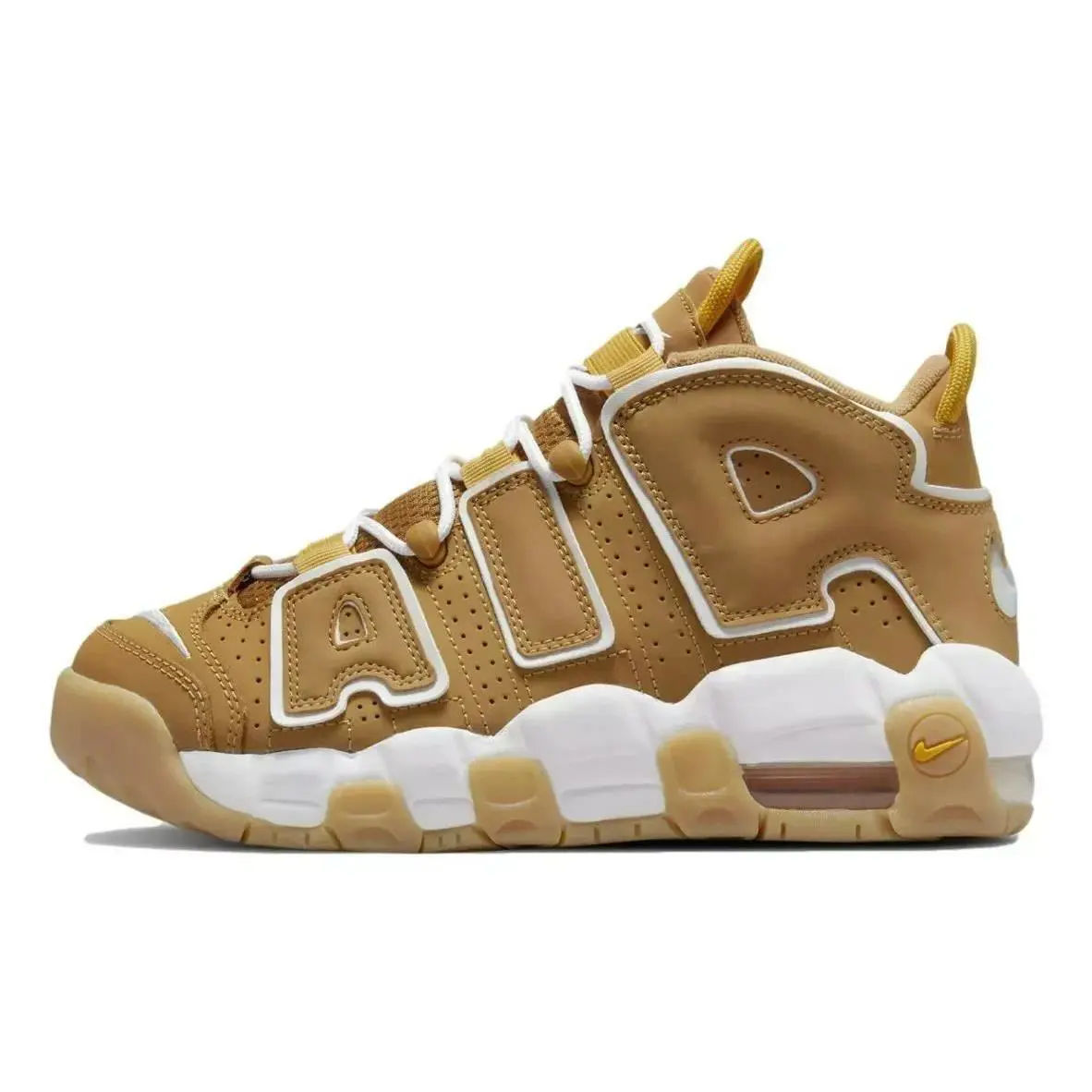 Nike Air More Uptempo Brown/white DQ4713-700 Youth Size 3.5y - Brown