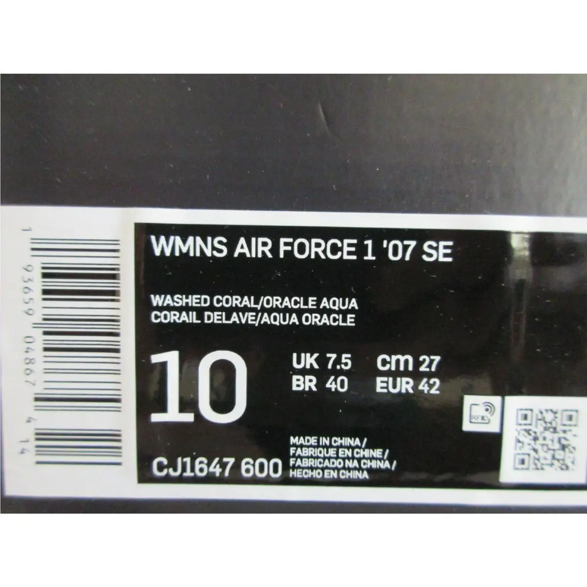 Nike shoes - Nike Air Force 1 `07 - CJ1647-600 - Pink (UPC: 193659048674) 4
