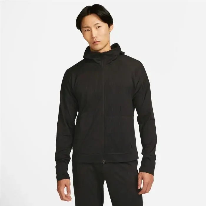 Jacket Mens XL Yoga Dri-fit Full-zip Fleece Hoodie Black FB7778 010 by Nike
