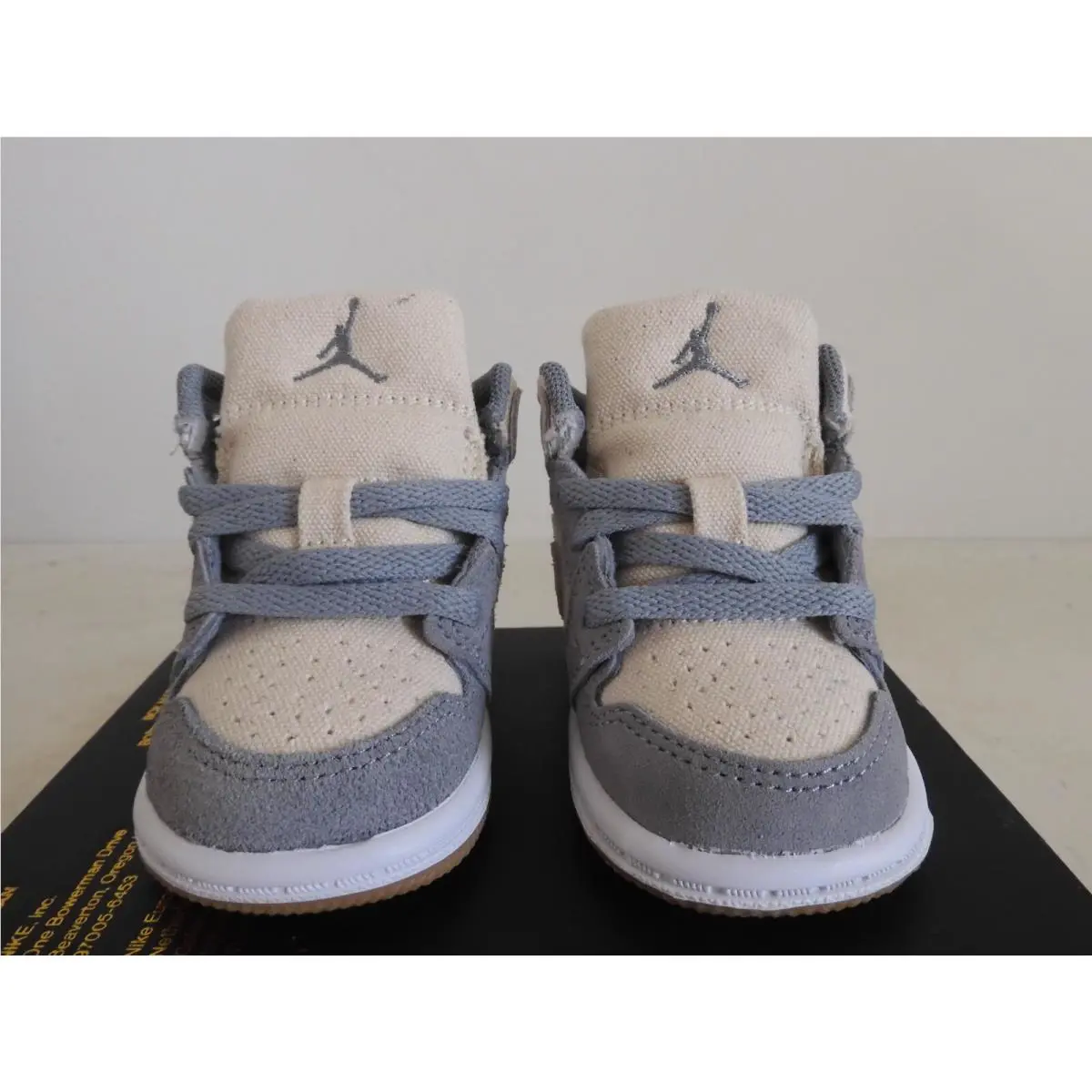 Nike shoes - Air Jordan 1 Mid - Air Mid - Gray (UPC: 195866400399) 1