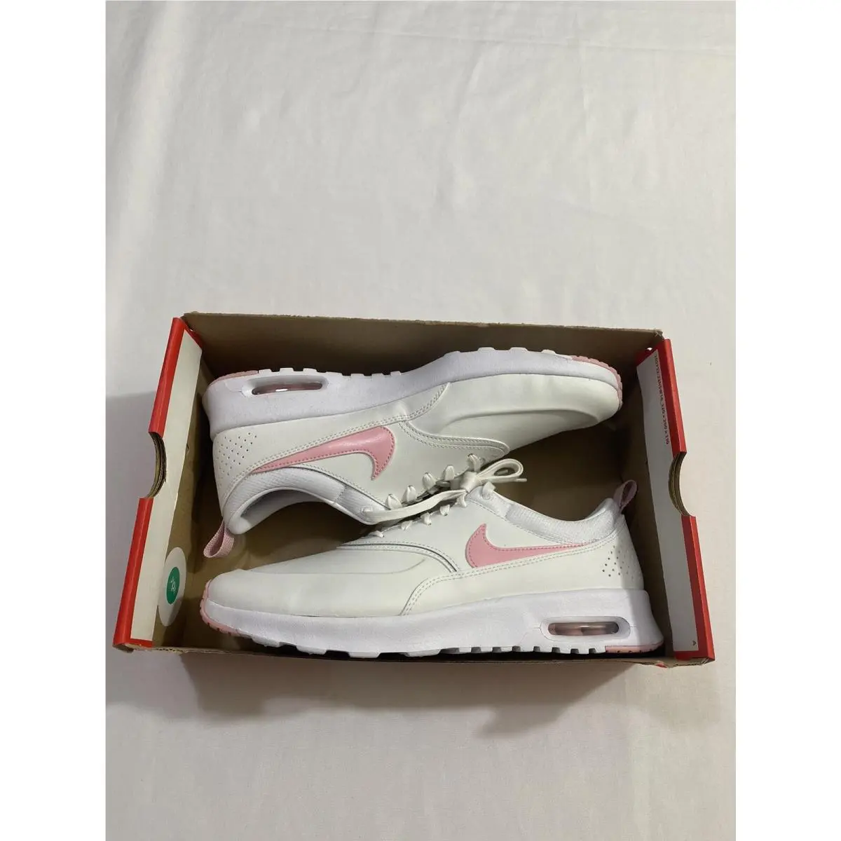 Women’s Size 11.5 White Pink Nike Air Max Thea Prm Running Shoes FJ4576 100