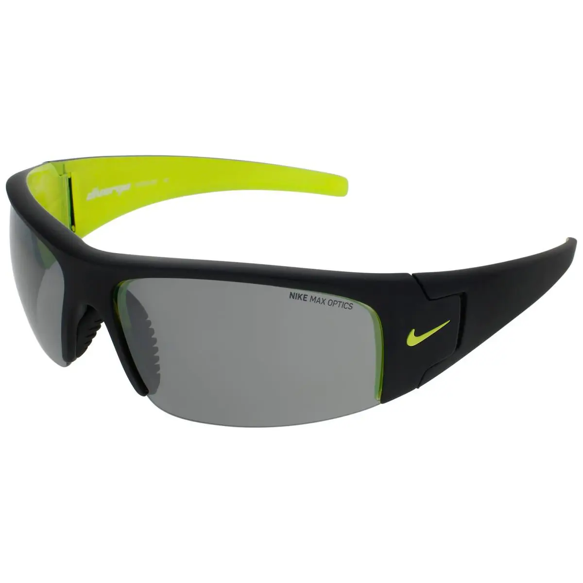 Nike Diverge EV0325 007 Matte Black/volt/grey Silver Flash Lens 64MM 13 125 - Frame: Matte Black, Lens: Grey Silver