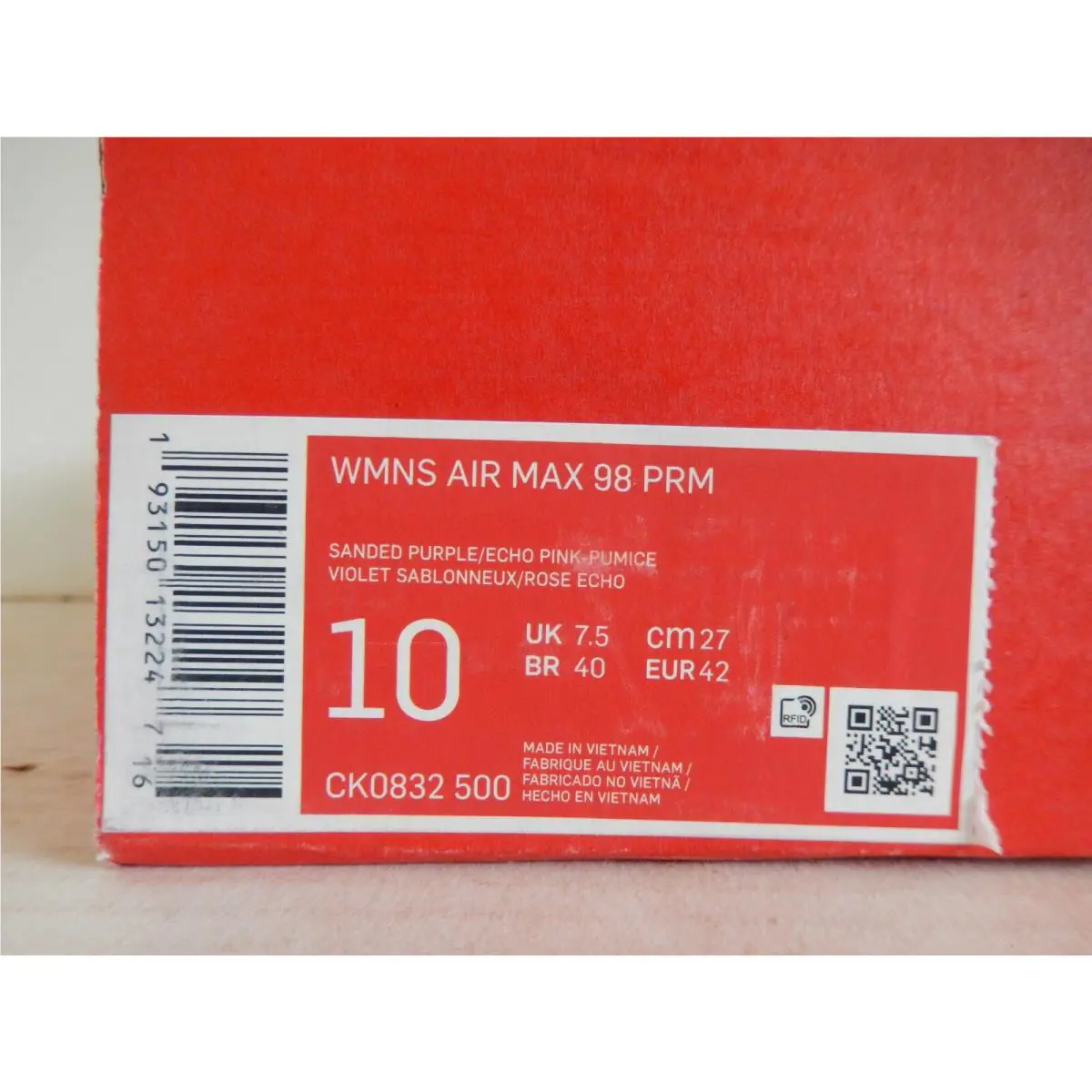 Nike shoes - NIke Air Max 98 - Air Max - CK0832 500 - Purple (UPC: 193150132247) 3