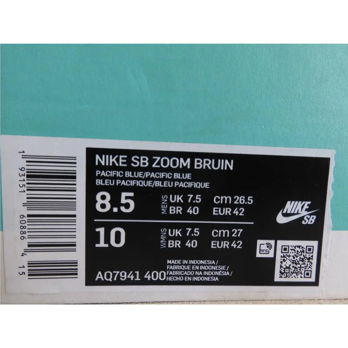 Nike shoes - Nike SB Zoom Bruin - Zoom Bruin - AQ7941-400 - Blue (UPC: 193151608864) 3