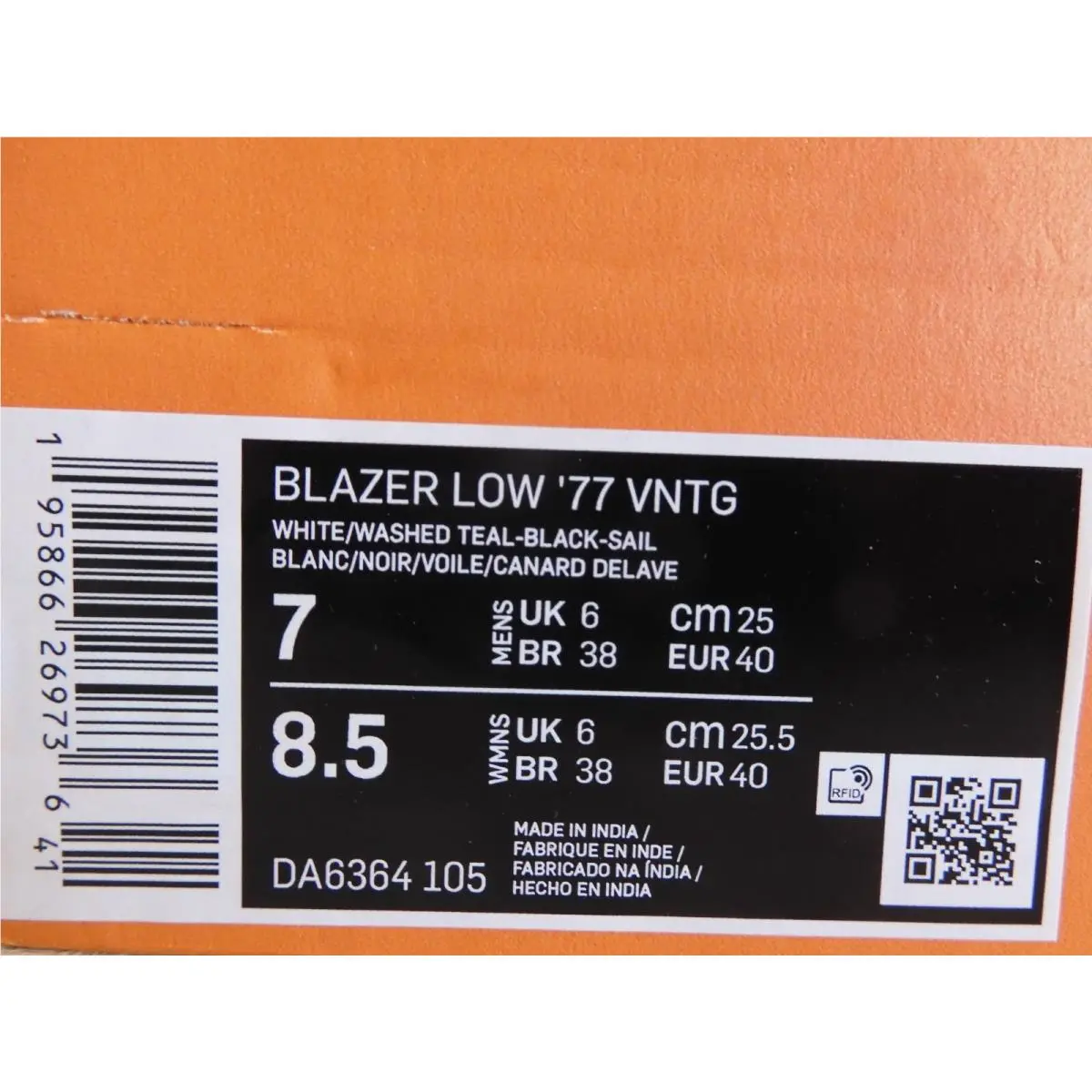 Nike shoes - Nike Blazer Low `77 - Blazer Low - DA6364-105 - White (UPC: 195866269736) 3