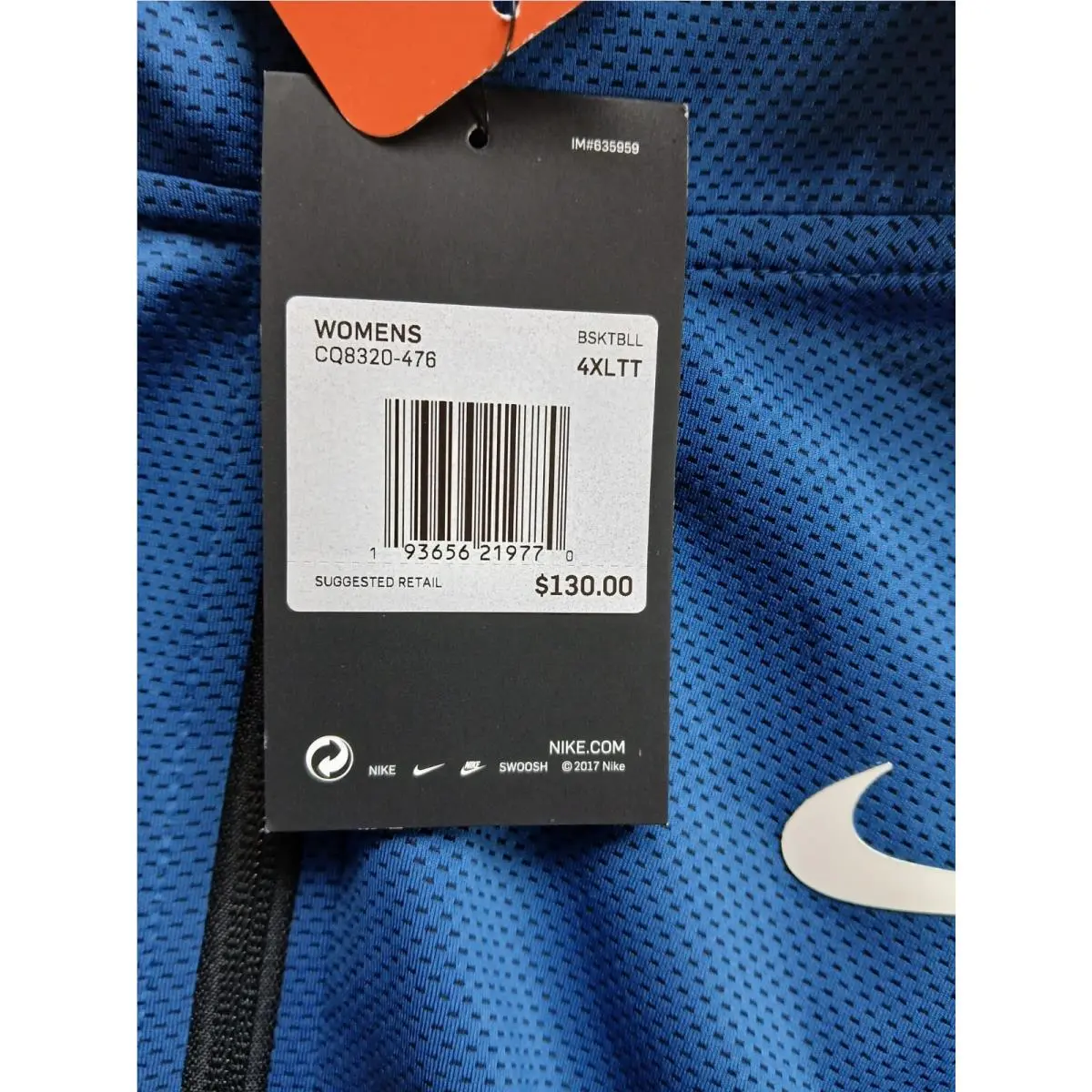 Nike clothing - CQ8320-476 - CQ8320-476 - Blue (UPC: 193656219770) 3