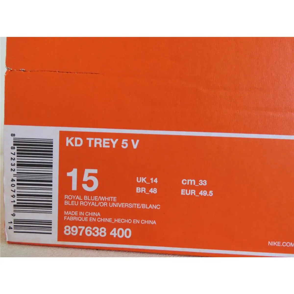 Nike shoes - Nike KD Trey 5 - Trey - 897638 400 - White (UPC: 887232407919) 3