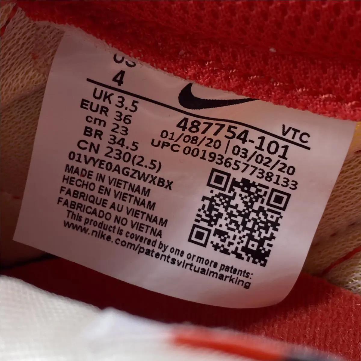 Nike shoes - Tailwind 79 - Tailwind - 487754-101 - Sail, Red 6