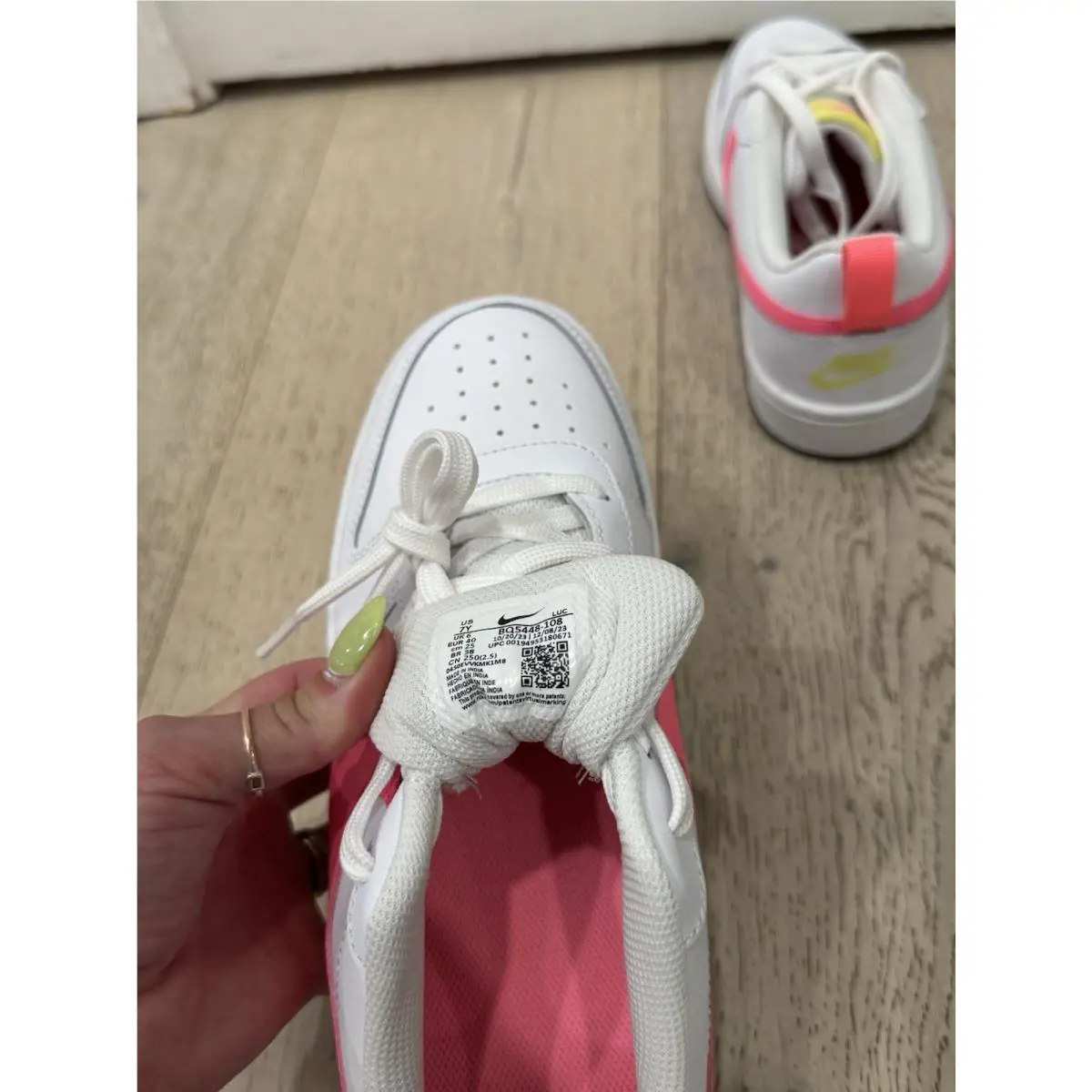 Nike shoes - Nike Court Borough - Court Borough - White/Pink 8