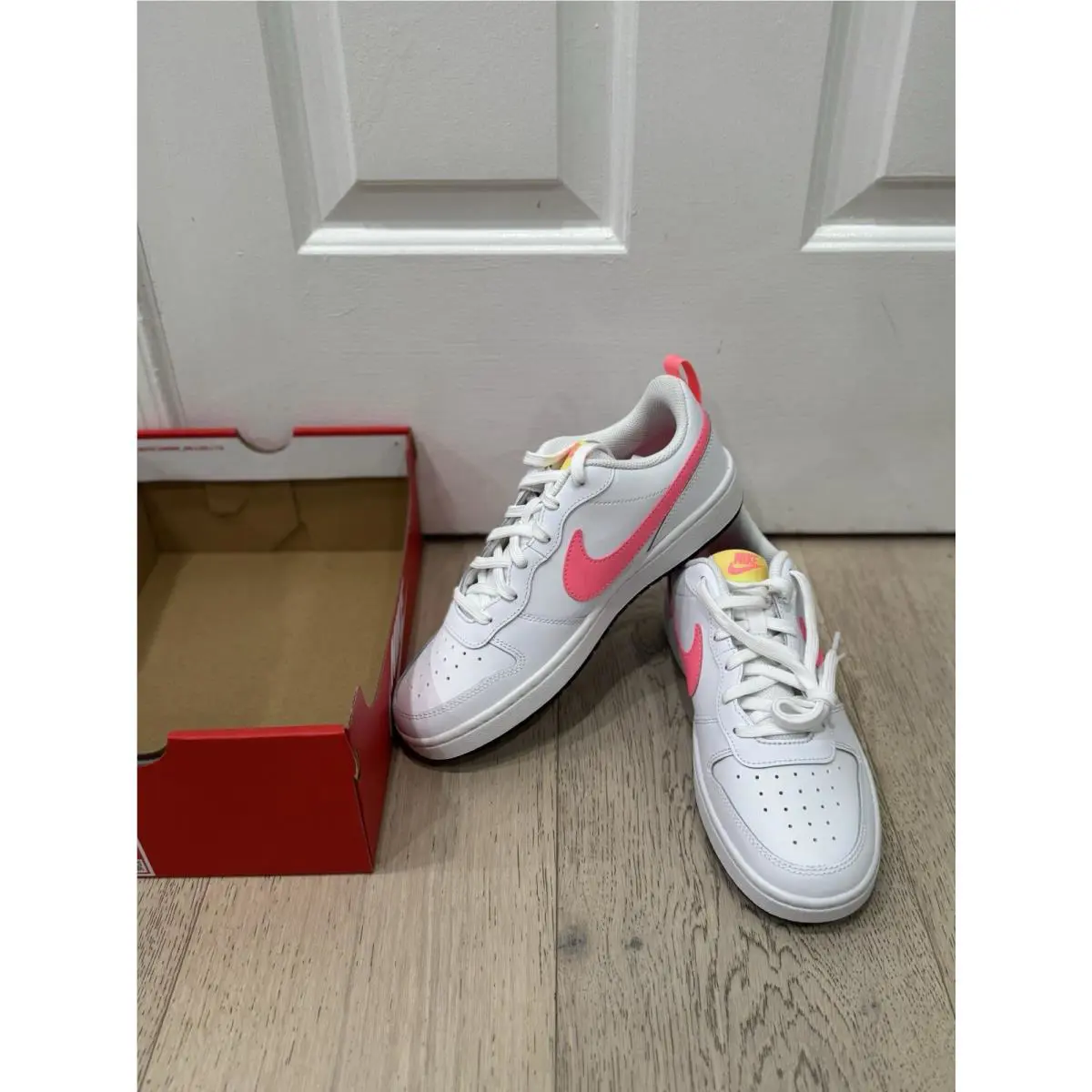 Nike shoes - Nike Court Borough - Court Borough - White/Pink 9
