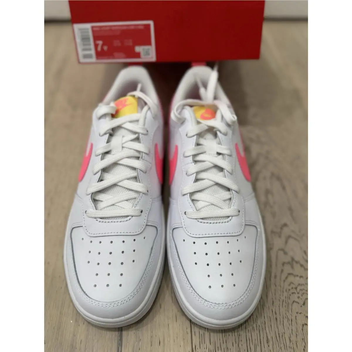 Nike shoes - Nike Court Borough - Court Borough - White/Pink 6