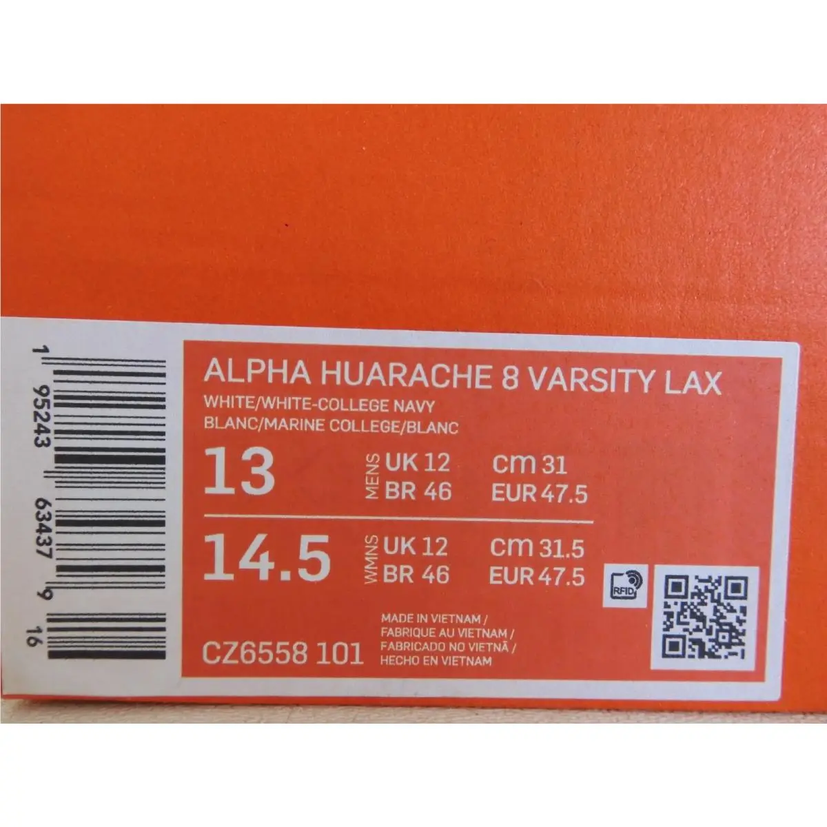 Nike shoes - Nike Alpha Huarache - Alpha Huarache - White (UPC: 195243634355) 3