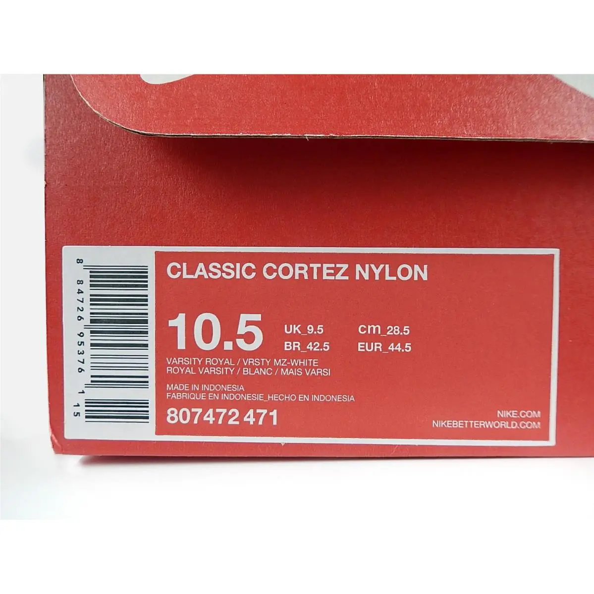 Nike shoes - Nike Classic Cortez Nylon - Classic Cortez Nylon - 807472-471 - Blue 8