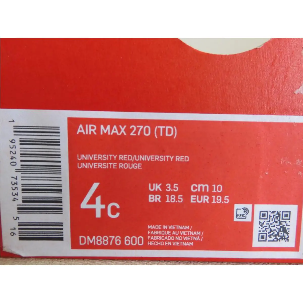 Nike shoes - Nike Air Max 270 - Air Max - Red (UPC: 195240735345) 3