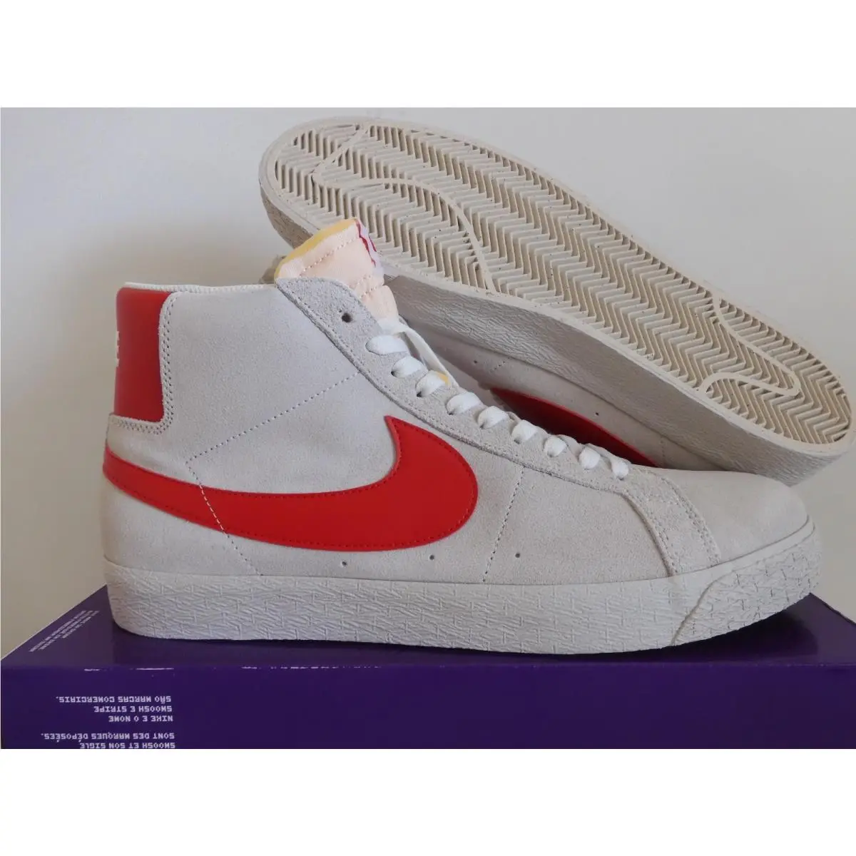 Nike SB Zoom Blazer Mid Summit White-university Red SZ 14 864349-109